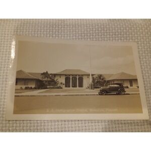 Vtg‎ Postcard-US Immigration Station Honolulu, Hawaii 1940's RPPC B&W Unposted